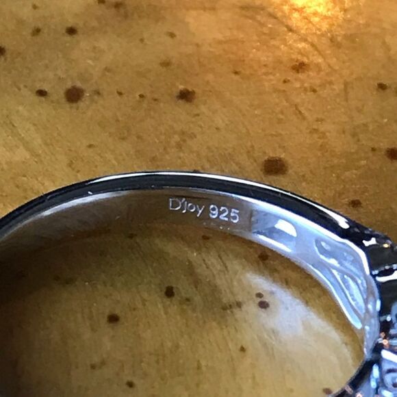 Natural Purple Sapphire Sterling Silver Ring Size 9 - Picture 5 of 8